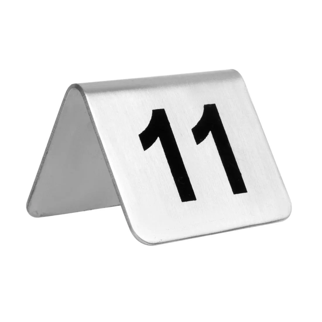 Números de Mesa en Acero Inoxidable del 11 al 20