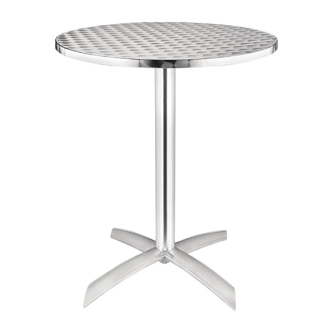 Mesa plegable de madera con tablero Ø 60 cm