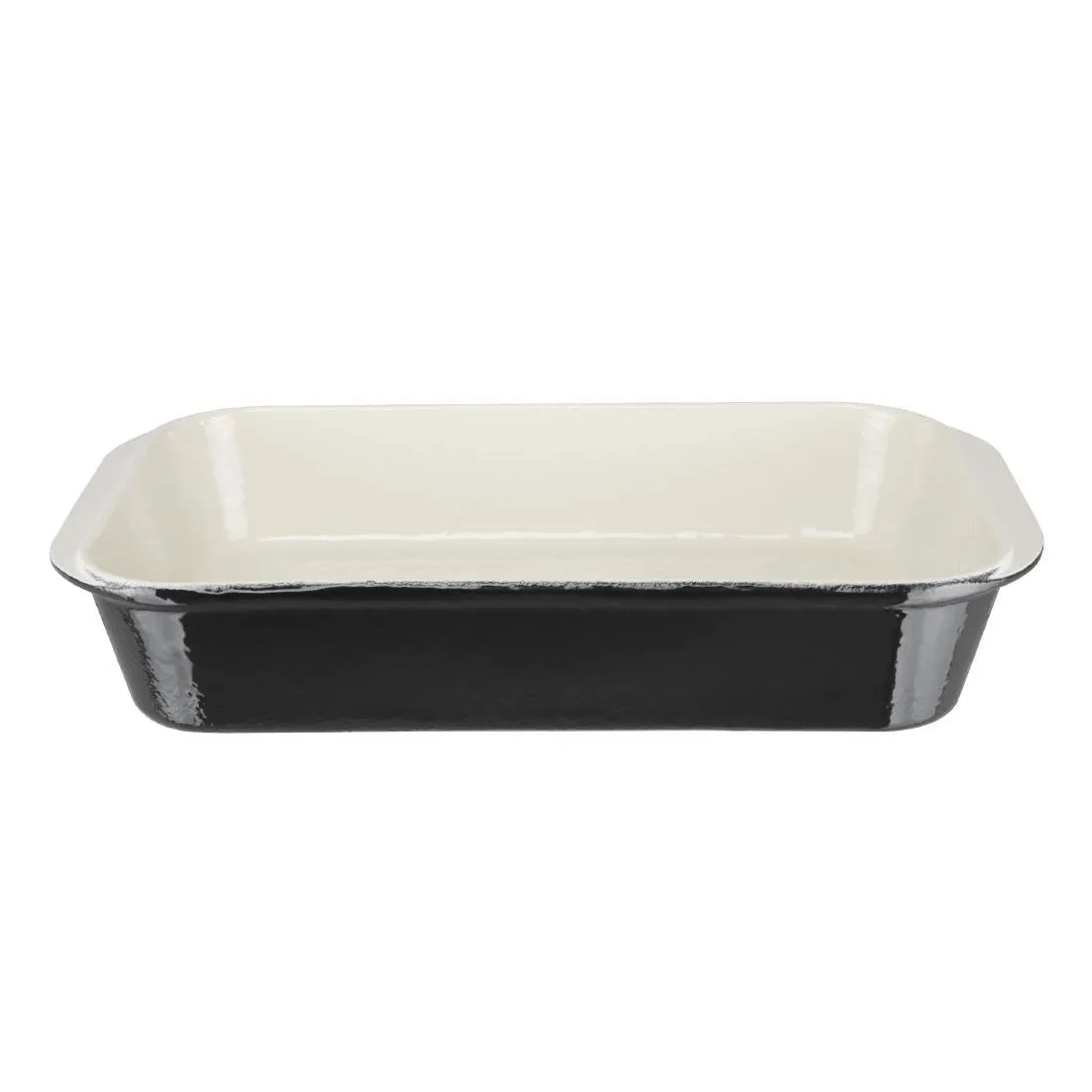 Plato para asar de hierro fundido negro - L 405 x P 250mm