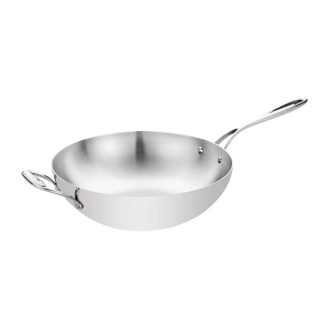 Wok Triple Capa De Fondo Plano