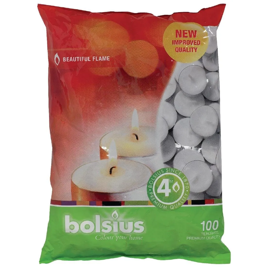 Velas té calentadoras 4 h - Lote de 100