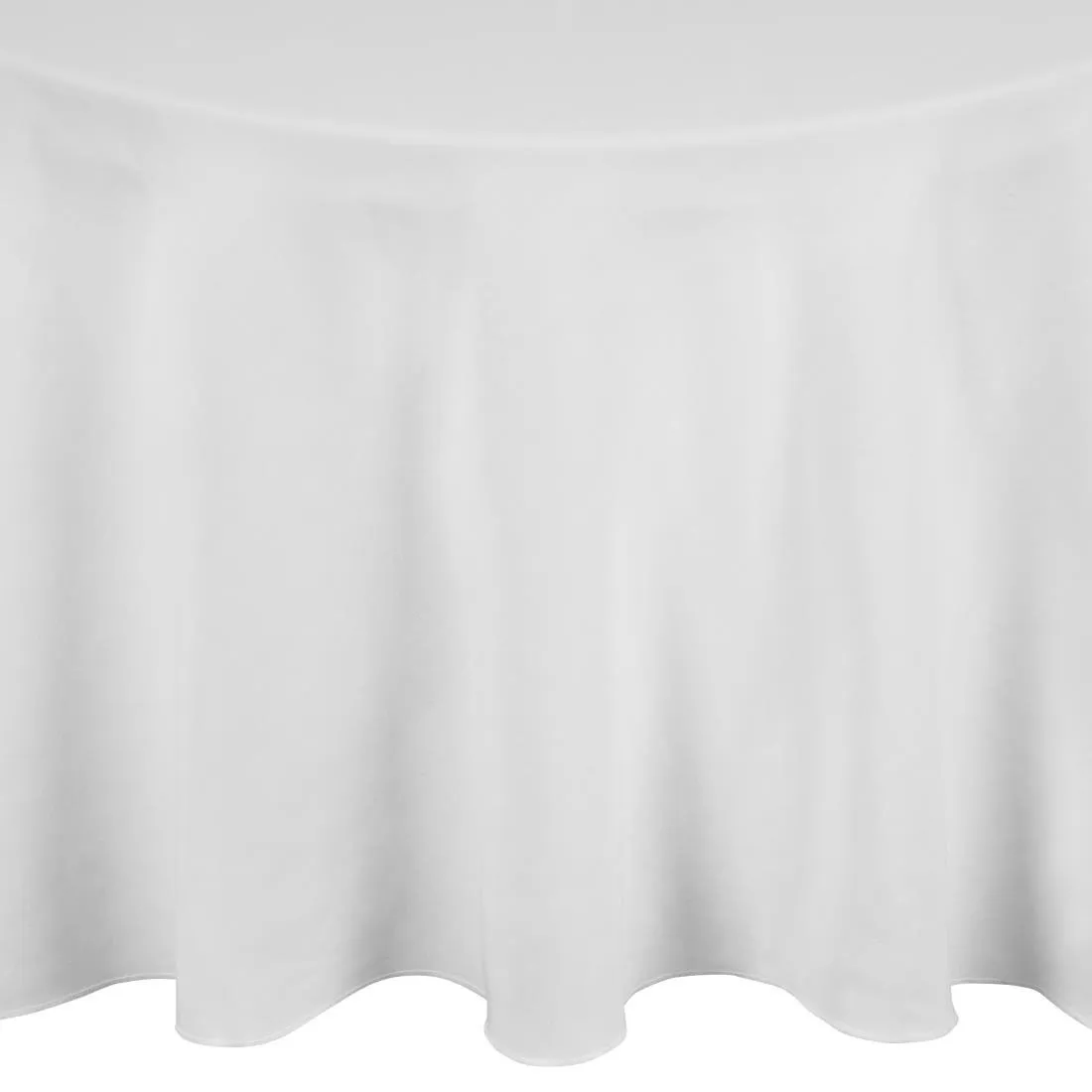 Mantel redondo blanco - Ø 2300 mm