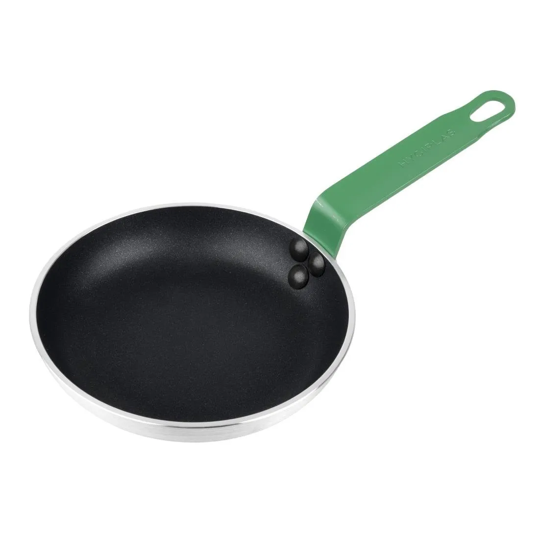 Sartén de aluminio antiadherente con mango verde - Ø 200 mm