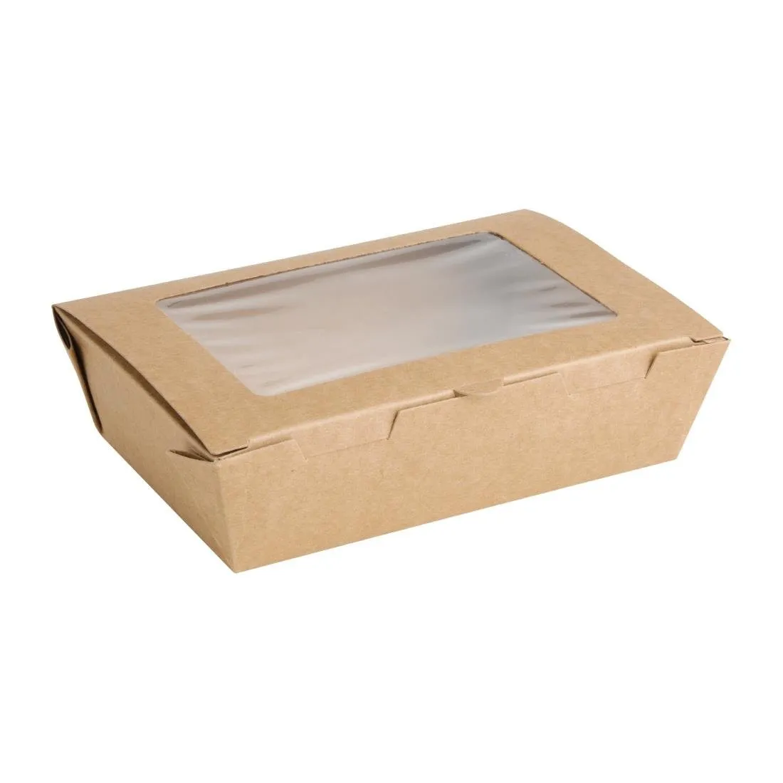 Cajas de ensalada con ventana PET 700 ml - Lote de 200
