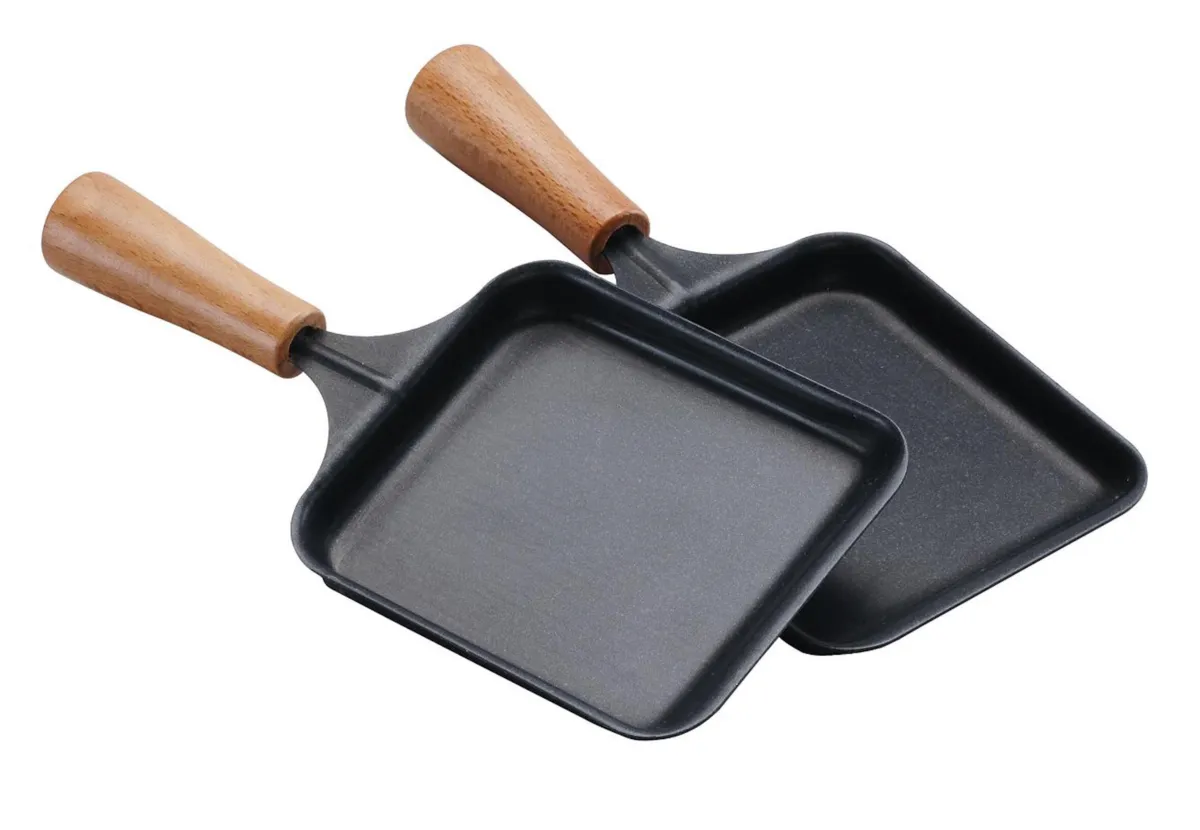 Plancha Rectangular de Madera para Raclette