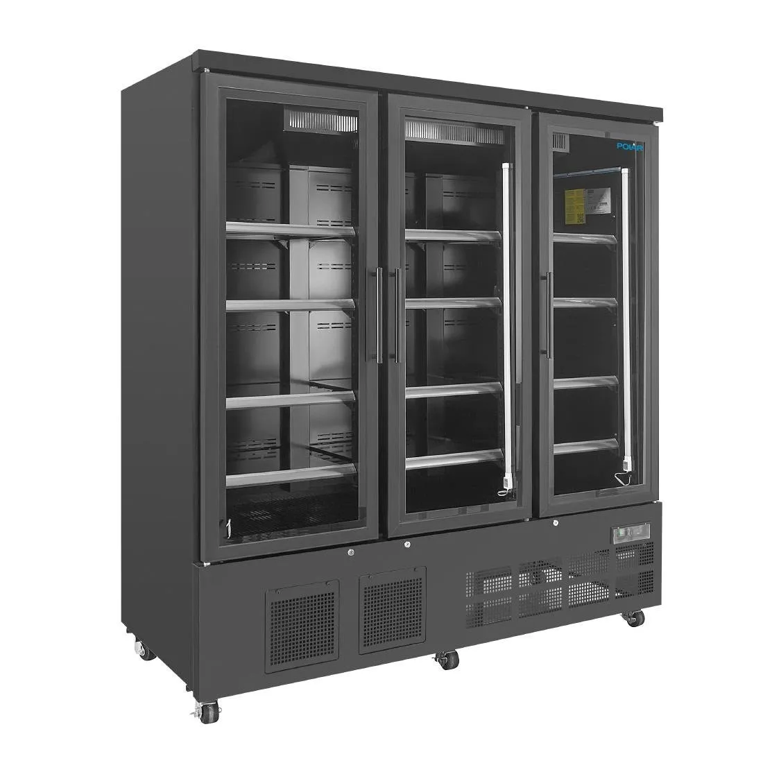 Vitrina Refrigerada de 3 Puertas - 1156 L - Negra Negativa
