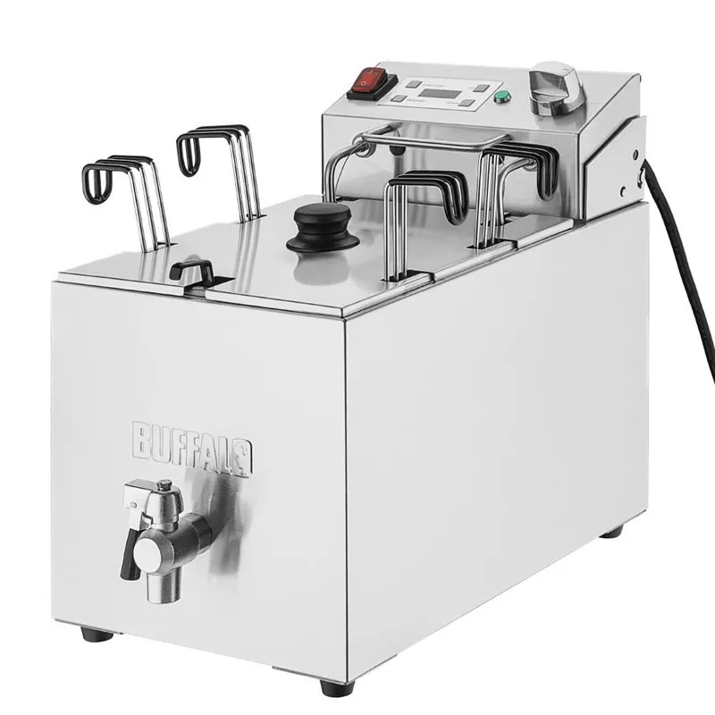 Cocedor de Pasta con Grifo y Temporizador Buffalo - 8 L