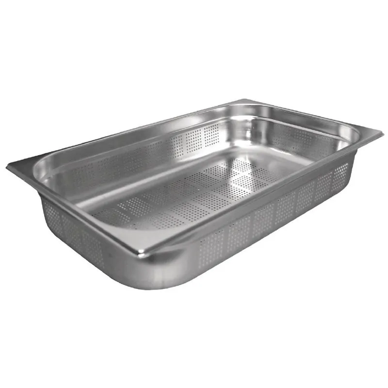 Cubeta Gastronorm GN 1/1 Inox Perforada - Profundidad 200 mm - 28 L