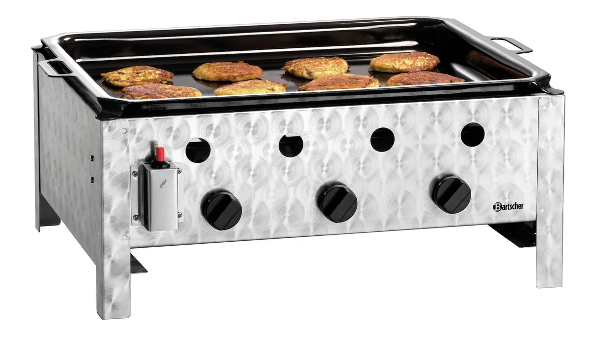 Parrilla de Mesa - Combinado a Gas Placa Lisa