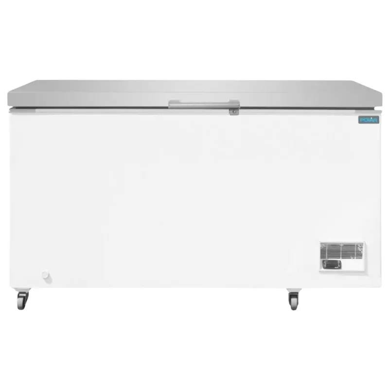 Congelador Arcón con Tapa de Acero Inoxidable - 378 L