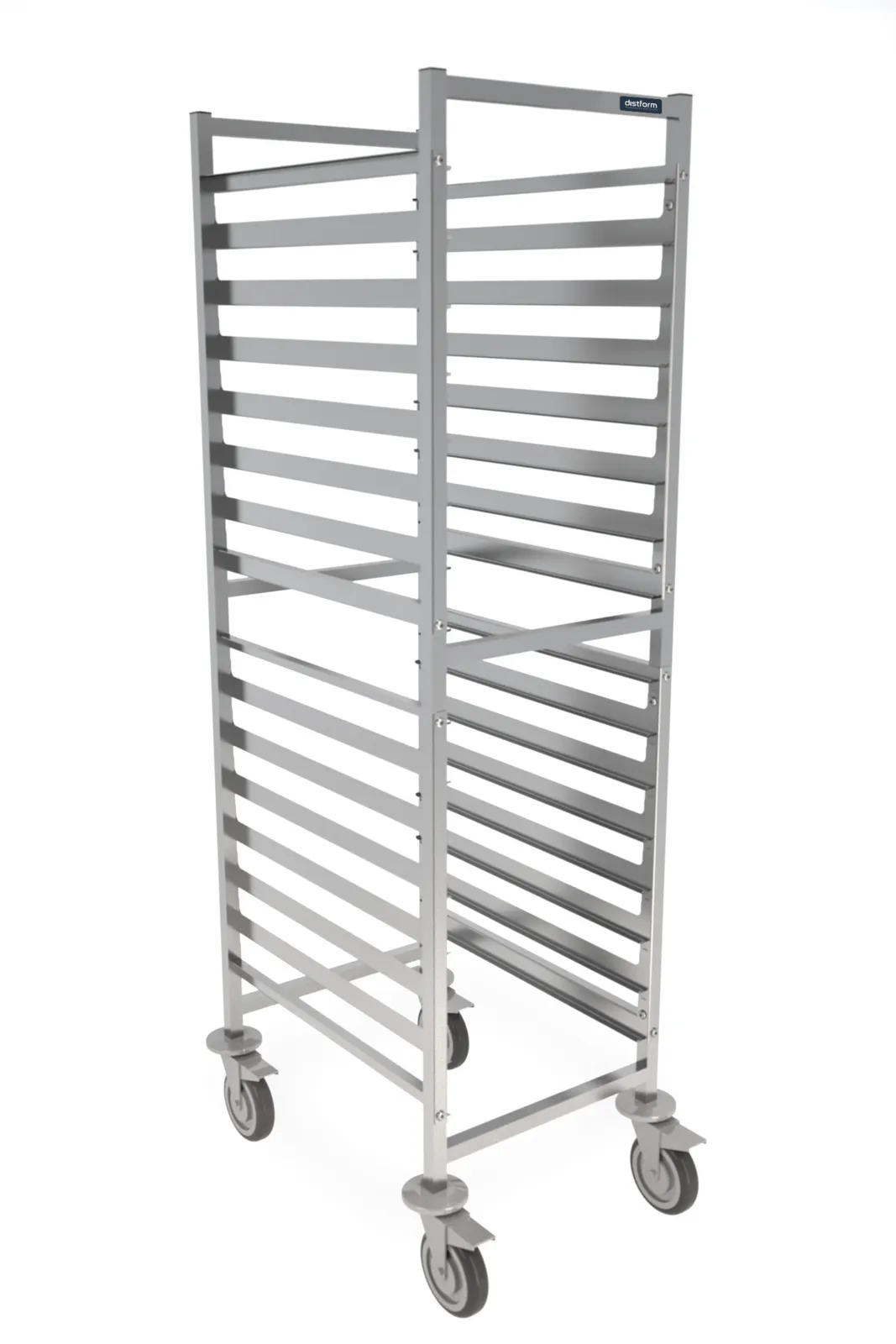 Carro de Panadería Transversal en Inox - 16 Niveles