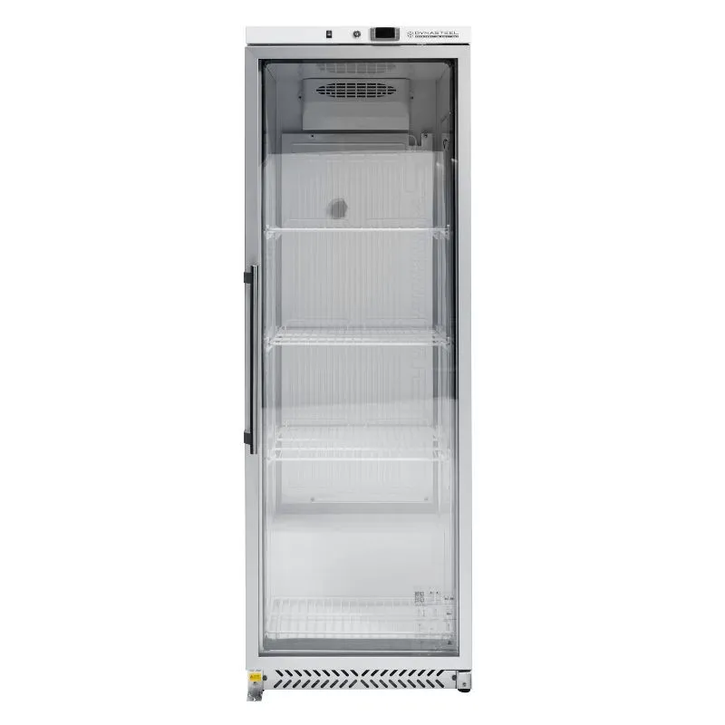 Armario Refrigerado Positivo Vidriado 380 L 0/+8°C, Frío Estático, 4 Niveles
