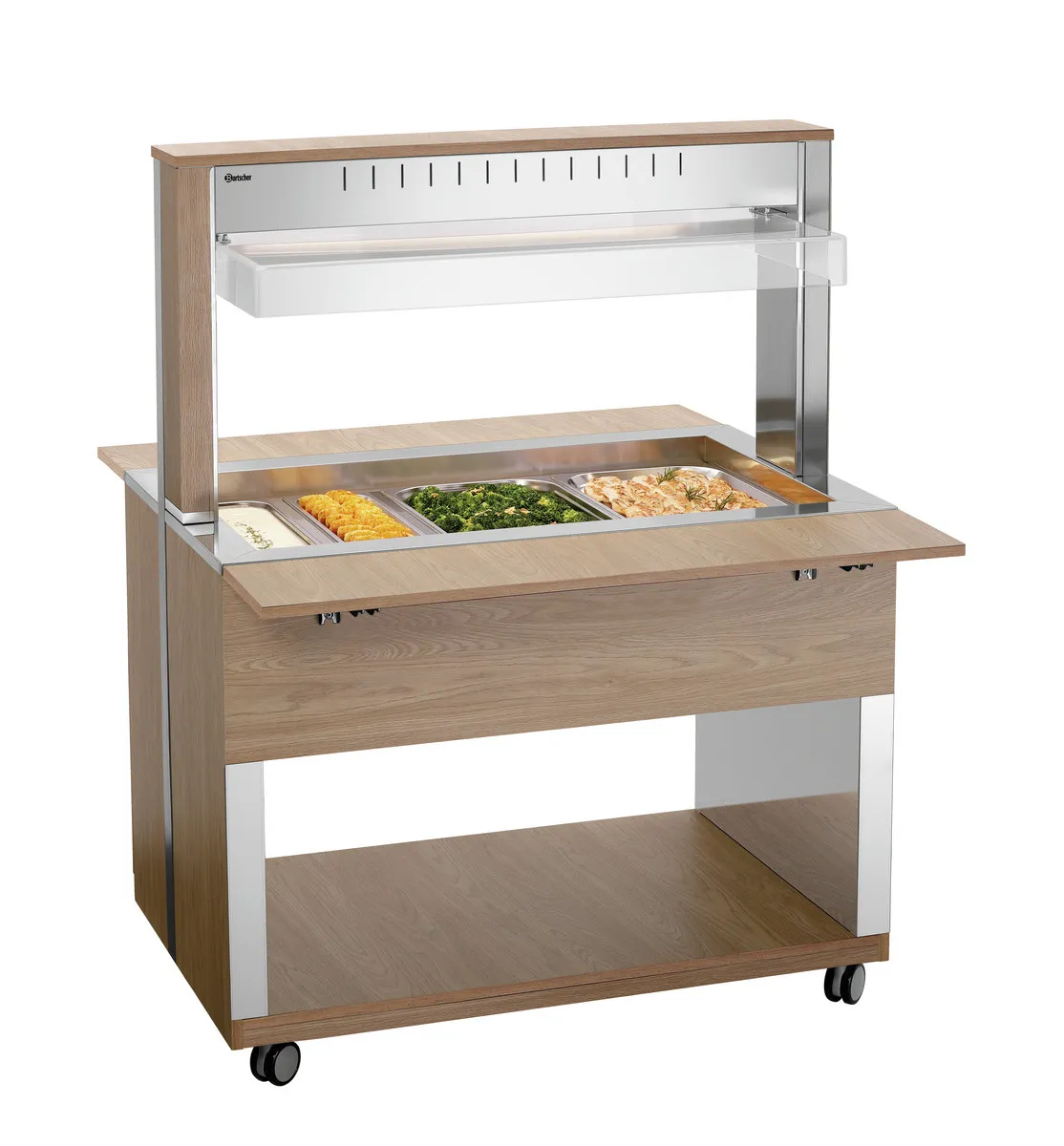 Carro Buffet Caliente - 3 x GN 1/1