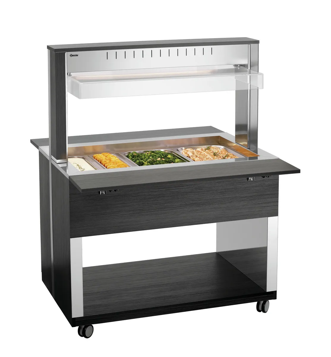 Carro Buffet Caliente - 3 x GN 1/1