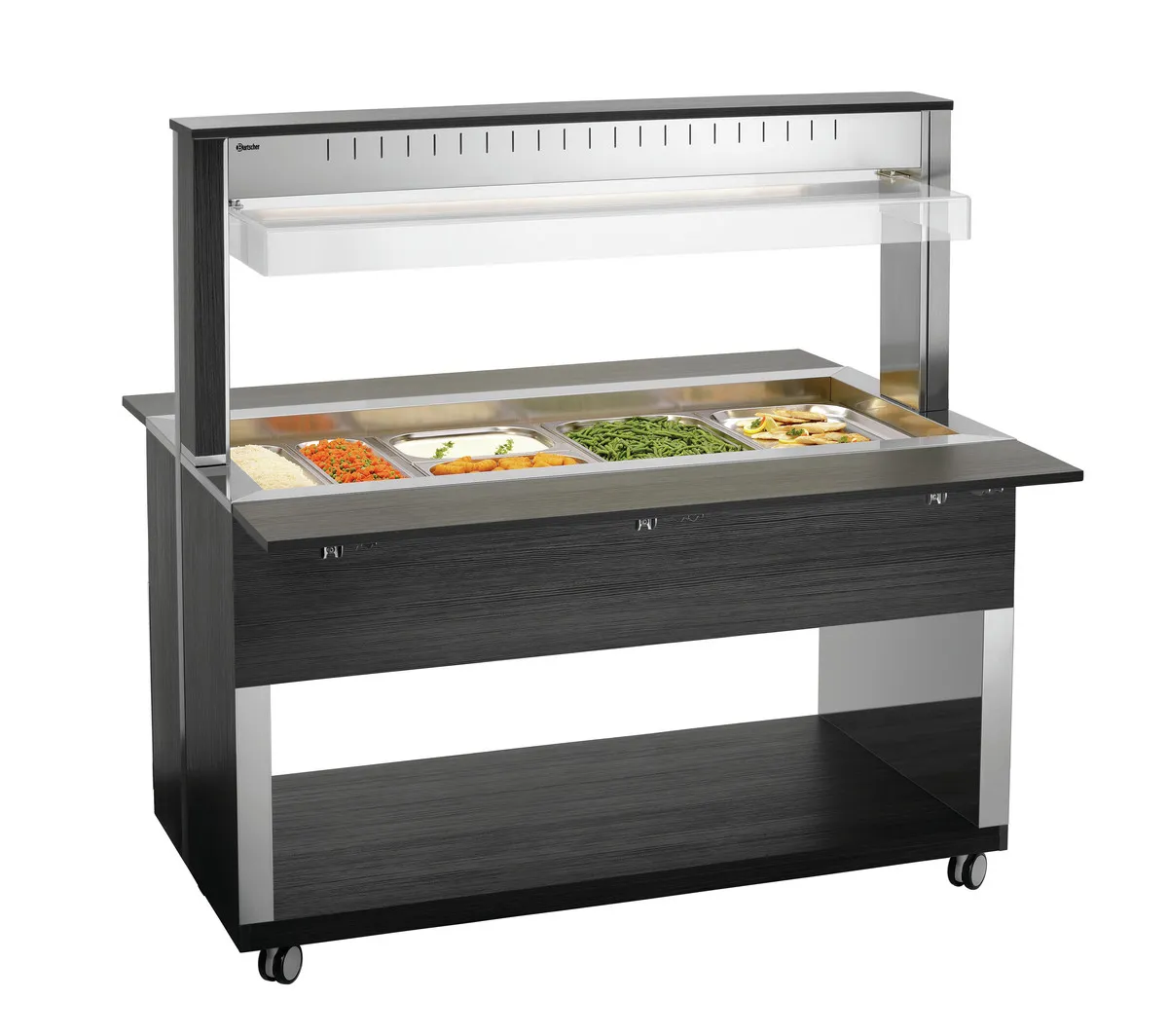 Carro Buffet Caliente - 4 x GN 1/1