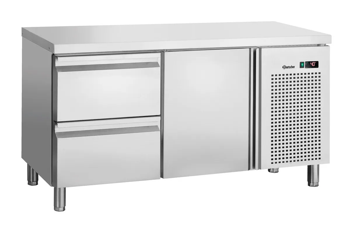 Mesa Refrigerada Positiva 1 Puerta y 2 Cajones GN 1/1