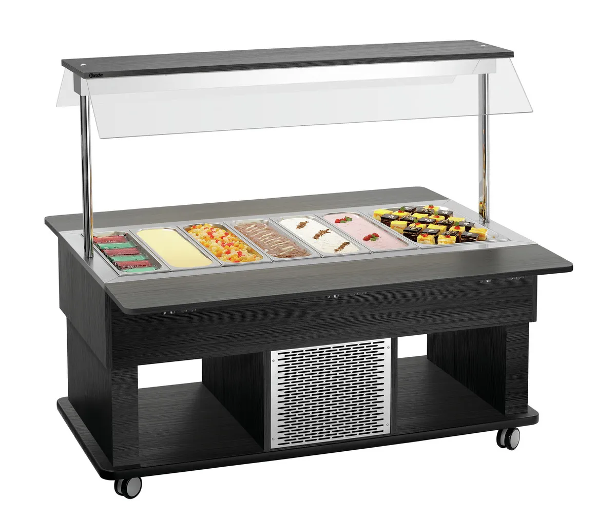 Carro Buffet Caliente Infantil - 4 x GN 1/1