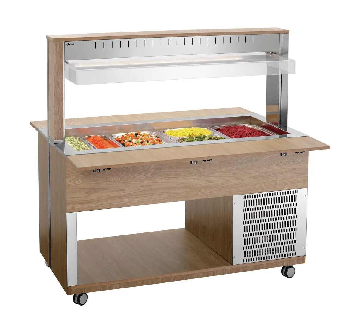 Carro Buffet Caliente - 4 x GN 1/1