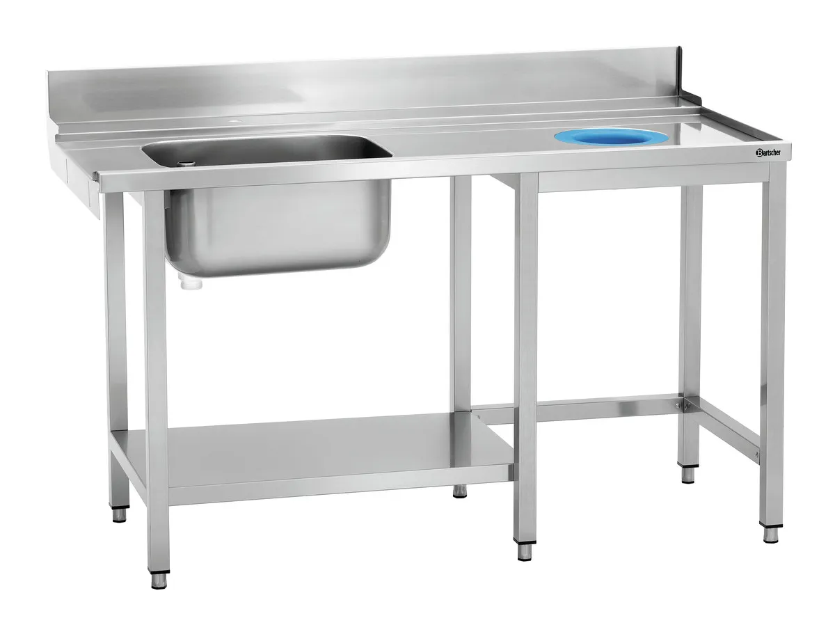 Mesa de Clasificación con Fregadero y Un Agujero - L 1495 x P 730 mm