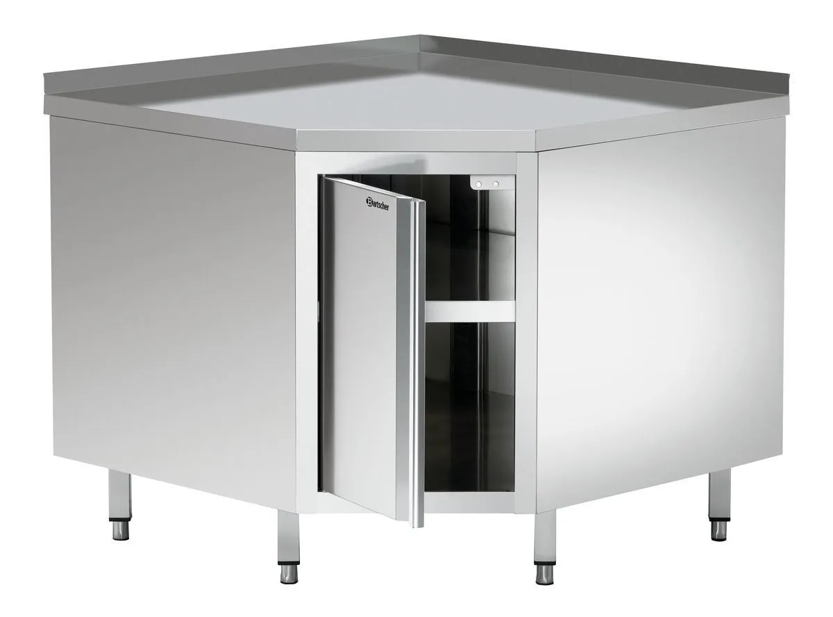 Mueble de Esquina en Inox - L 1000 x P 1000 mm