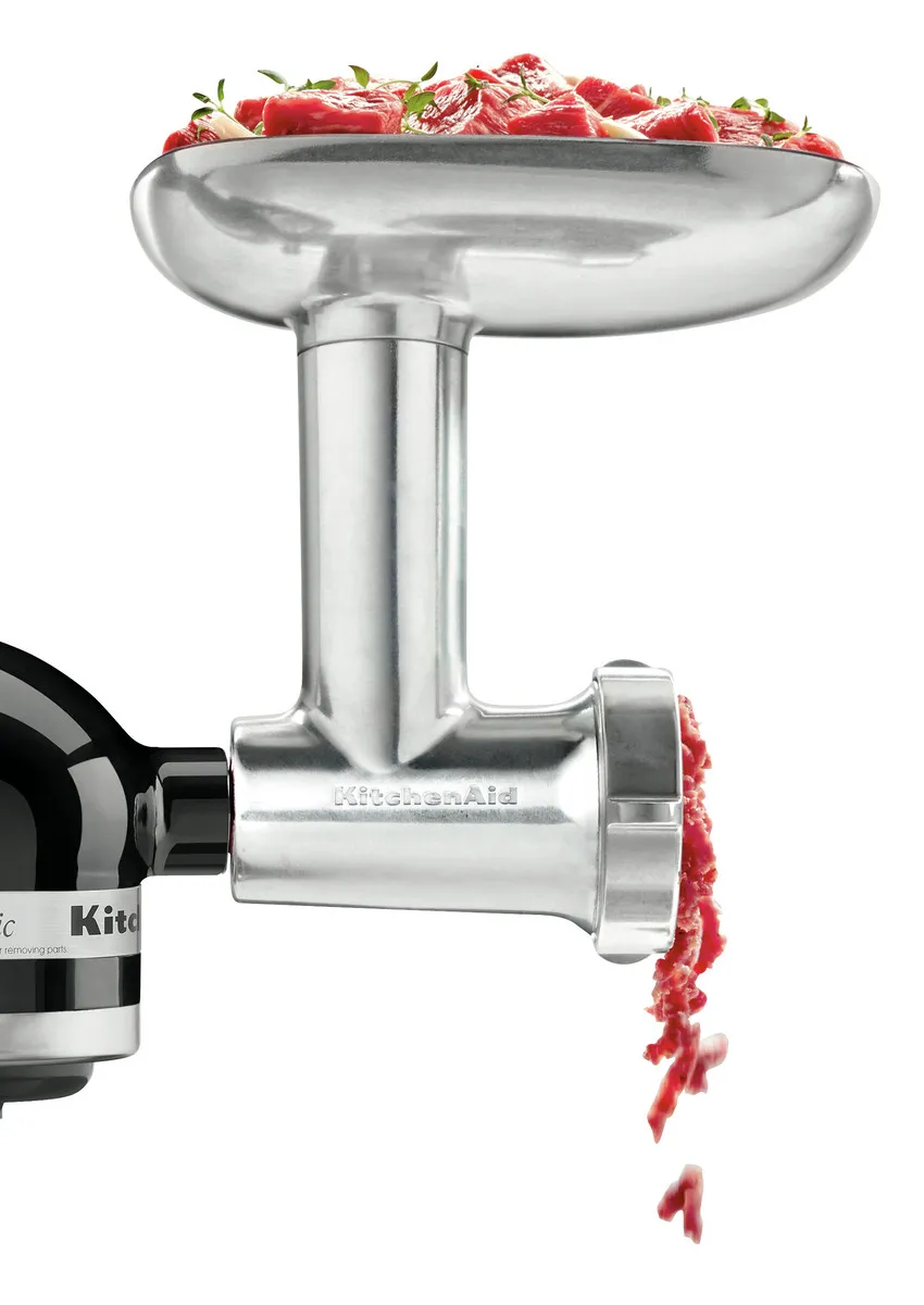 Picadora de Carne de Aluminio para Batidora KitchenAid