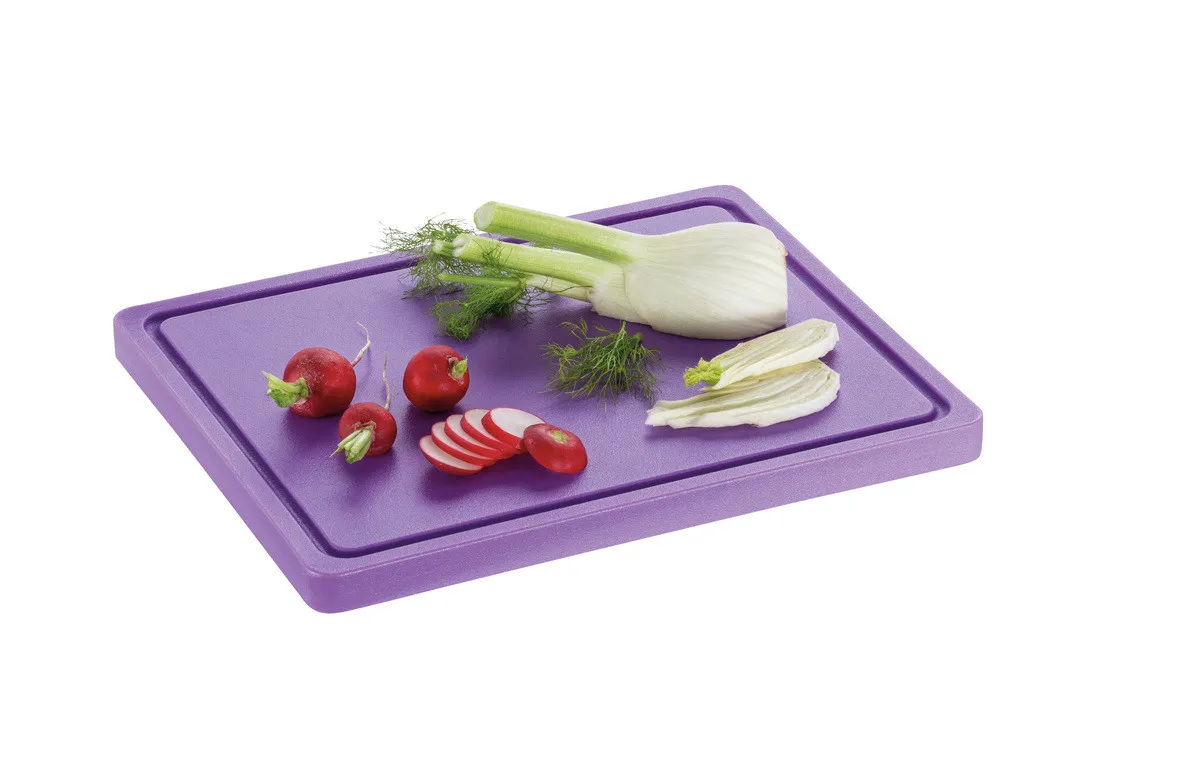Tabla de cortar 325 x 265 mm - Violeta - 20 mm de grosor