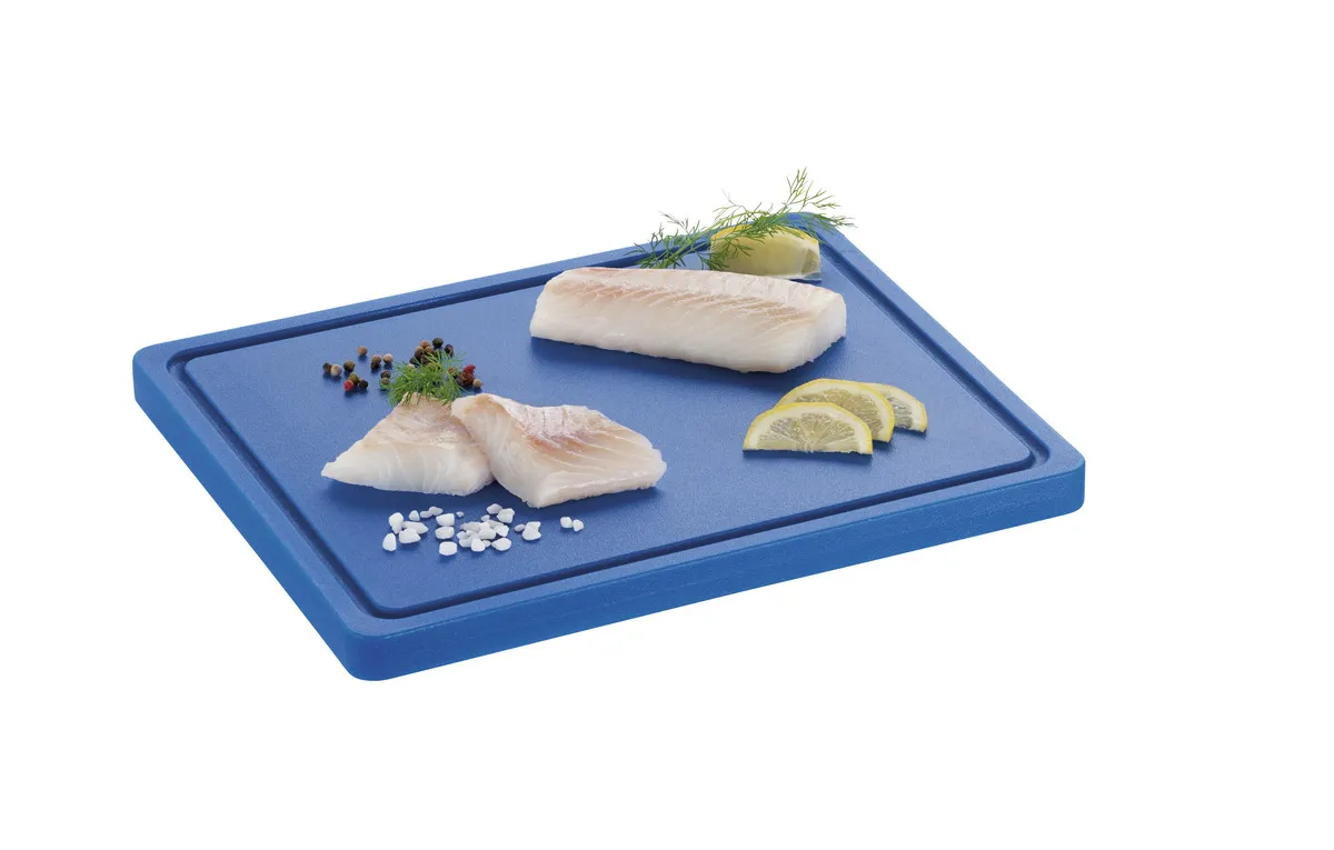 Tabla de cortar 325 x 265 mm - Azul - 20 mm de grosor