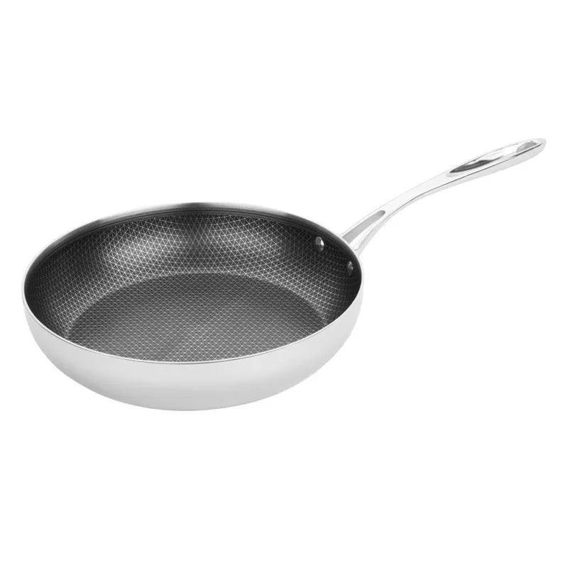 Sartén Honda de Acero Inoxidable 28 cm