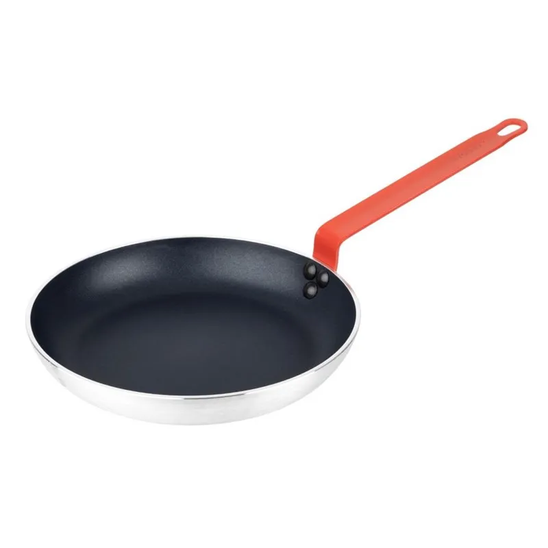 Sartén Antiadherente Aluminio Teflón Mango Rojo 240mm