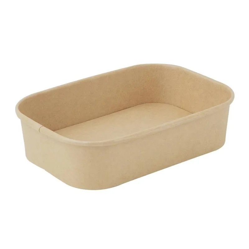 Barquetas Alimentarias Rectangulares Reciclables 600 ml - Lote de 300
