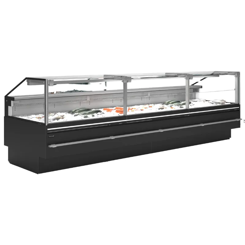 Vitrina de Servicio Premium para Pescado Fresco - 1000 W