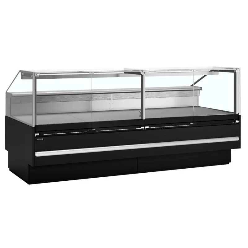 Vitrina Refrigerada de Supermercado Negra - 627 L