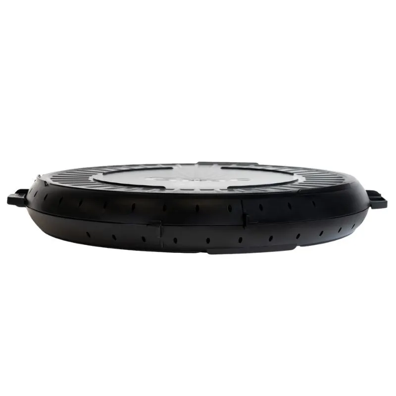 Caja Redonda Reutilizable - Ø 330 mm - Negro - Lote de 10