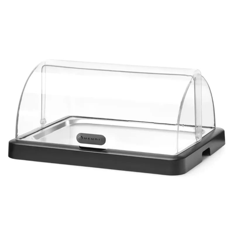 Vitrina Buffet con Tapa Deslizante UNIQ - Negro