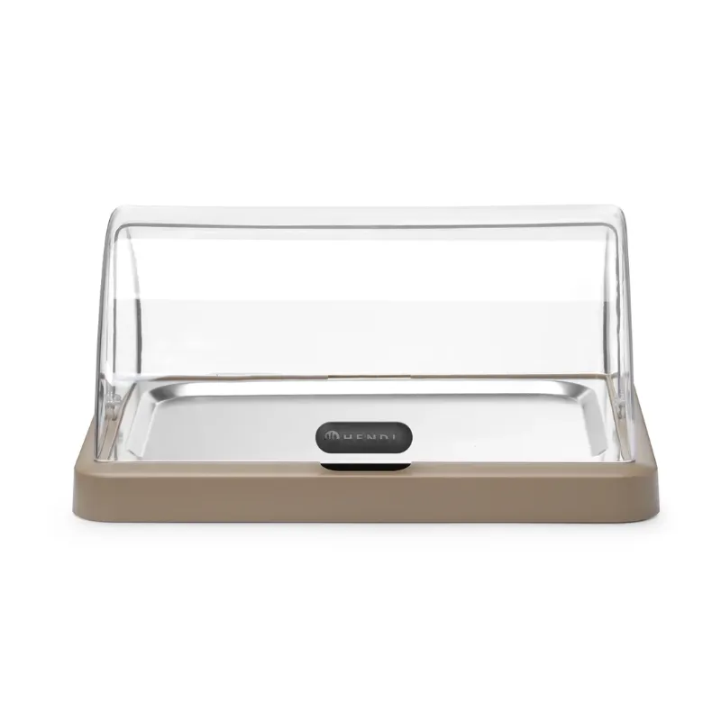 Vitrina Buffet con Tapa Deslizante UNIQ - Beige