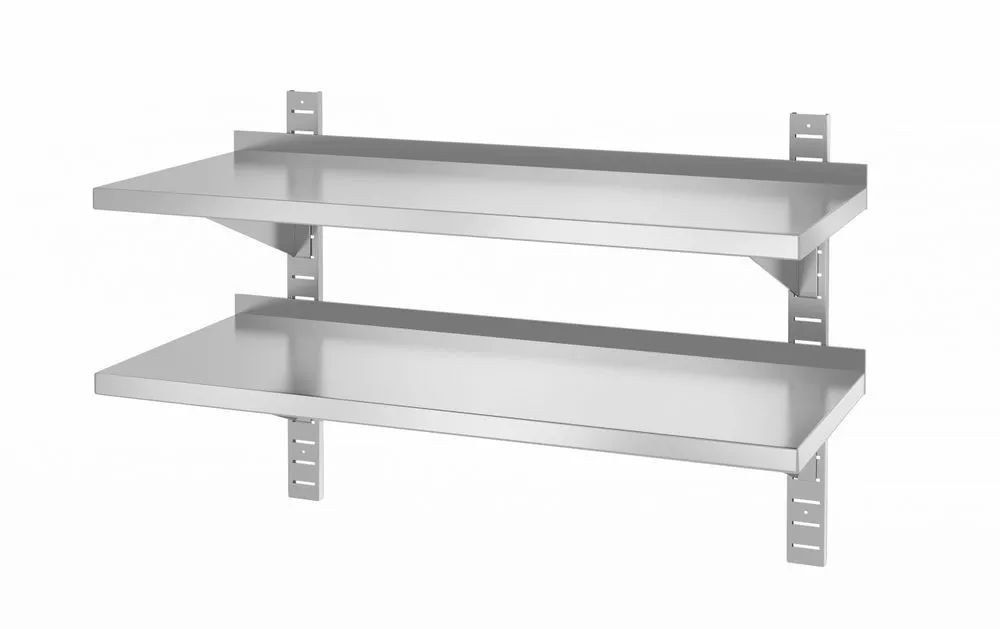 Estante de Pared 2 Niveles Ajustables - L 1000 x P 400 mm