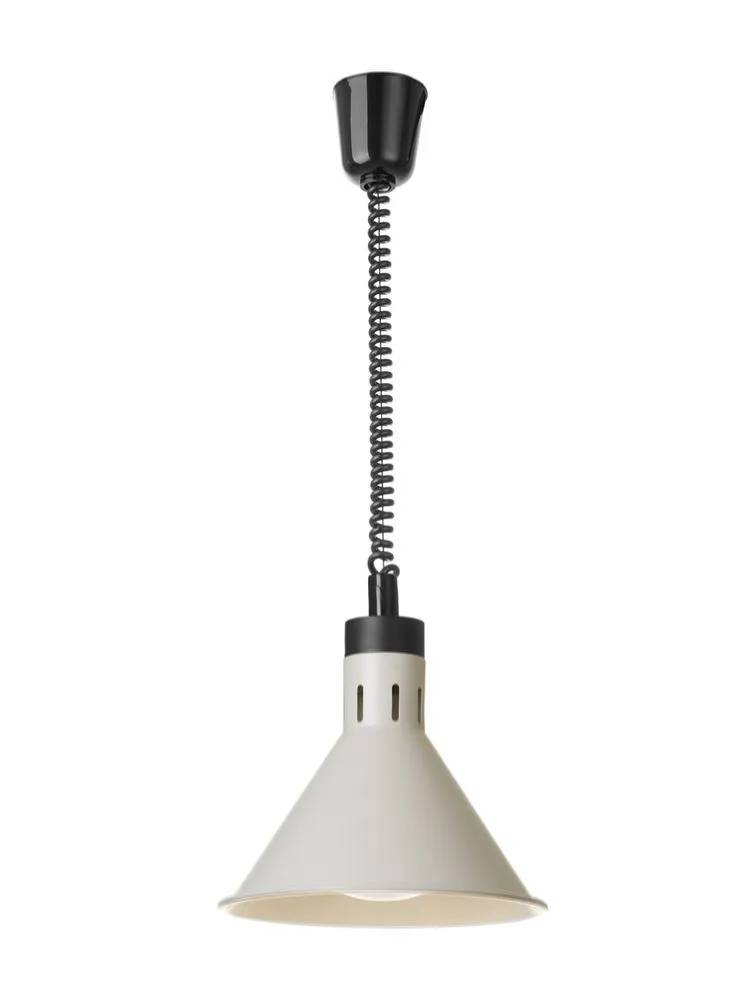 Lámpara Calefactora Cónica Ajustable - Blanco