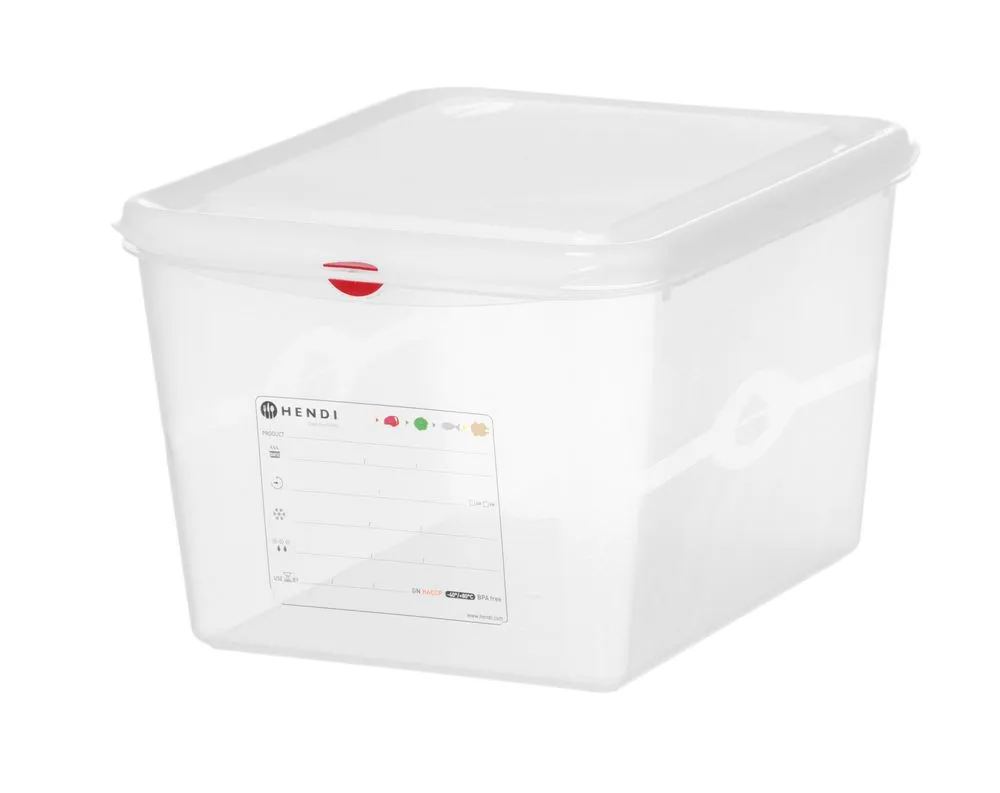 Cubeta GN 1/2 Transparente de PP - 12,5 L