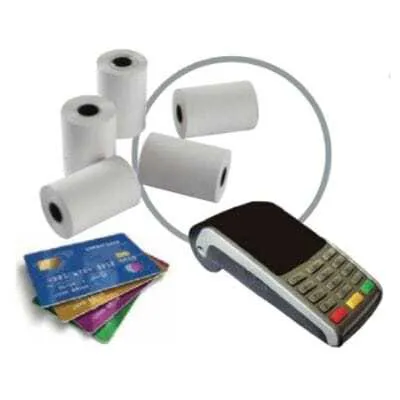 Rollo de papel térmico para TPV Tarjetas de Crédito - 57 x 40 x 12 mm - Lote de 10