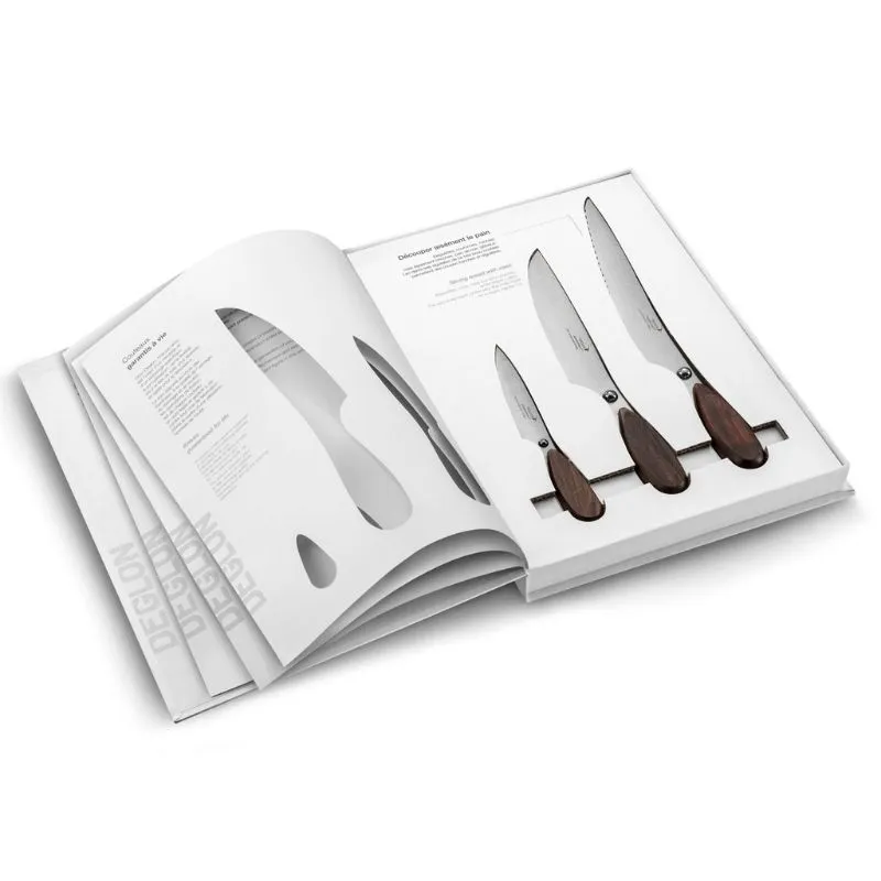 Estuche libro 3 cuchillos