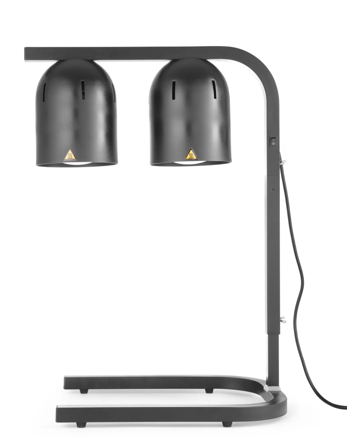 Portico Calientaplatos Negro con 2 lámparas infrarrojas