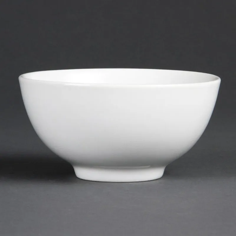 Bol de Arroz Blanco 130 mm - Lote de 12