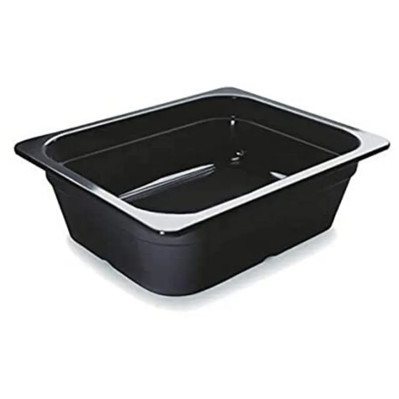 Bandeja Gastronorm GN 1/2 Negro Melamina - Profundidad 65 mm - 4,5 L
