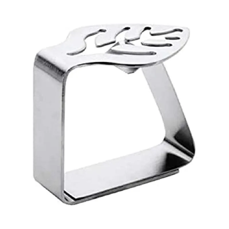 Pinza para mantel de acero inoxidable - Juego de 4