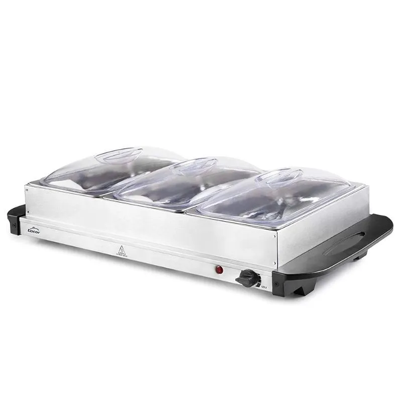 Buffet Caliente - 3 Cubetas GN 1/3