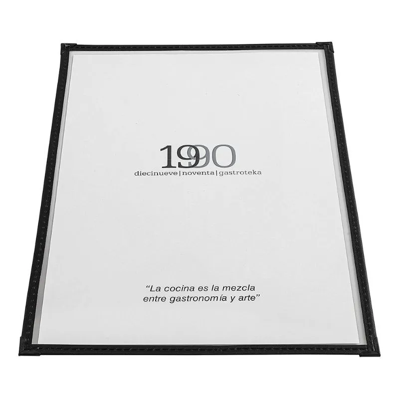 Porte-menú simple PVC A4