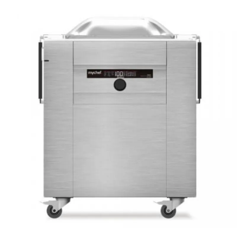 Máquina de envasado al vacío sobre soporte iSensor S con 2 barras de soldadura - 410 mm - 20 m3/h