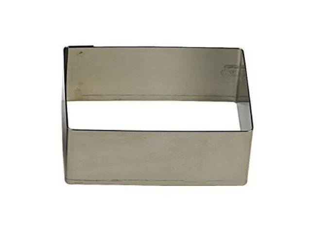 Cortador de galletas rectangular de acero inoxidable - 100 x 30 x 30 mm