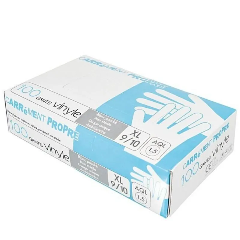Guantes de Vinilo Talla XL - Lote de 100