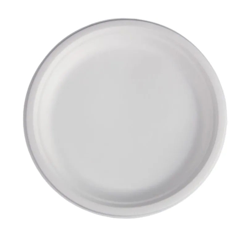 Platos Redondos de Bagazo - 26,1 cm - Lote de 50